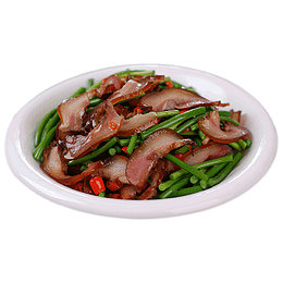 四川特产腊肉切片