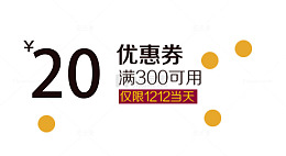 满300元的20元优惠券