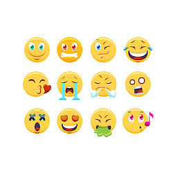 矢量EMOJI精致卡通表情包