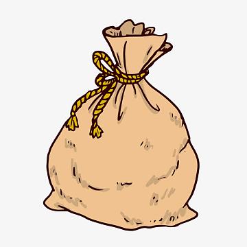 卡通钱袋矢量图下载