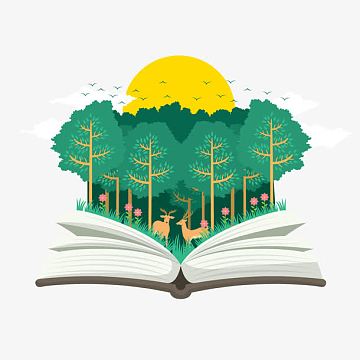 手绘创意世界读书日卡通矢量素材