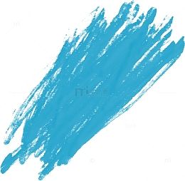 天蓝色水彩涂鸦笔刷