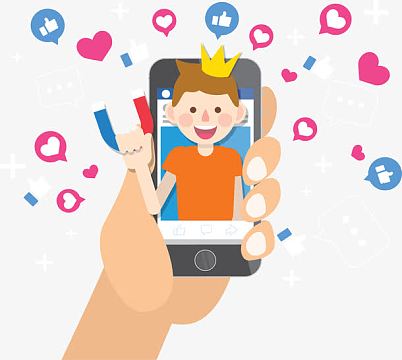 手拿手机看视频主播