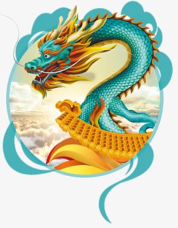 pngaipng龙图案中国龙剪纸元素pngpng中国古典金龙花纹图案pngaipng