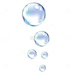 矢量动态水泡气泡水珠