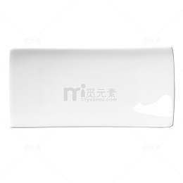 白色质感装饰长形盘子设计图
