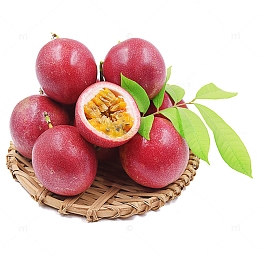 香甜百香果微距摄影