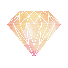 矢量手绘钻石