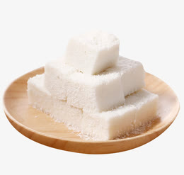 白色椰蓉糕点素材