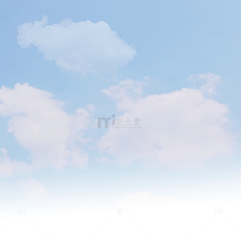 蓝色天空白云美丽背景