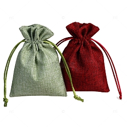 纯色麻布袋炭包免扣