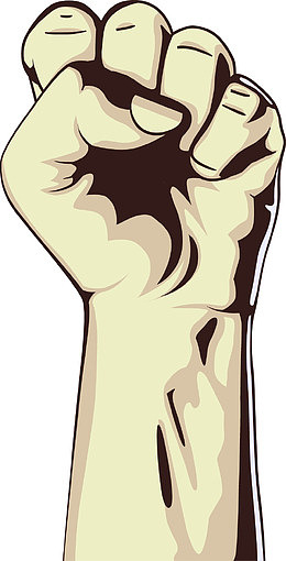 拳头力度图案设计矢量素材,