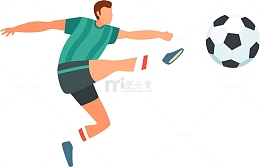 世界杯踢球的男孩