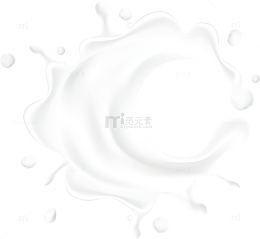 矢量牛奶飞溅元素