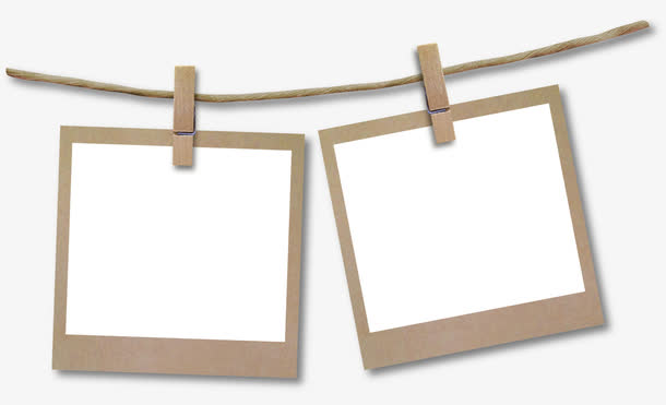 褐色简约夹子照片