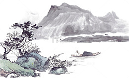 中国风山水美景图