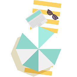 沙滩度假免抠PNG