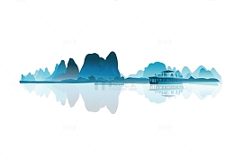 蓝色的风景