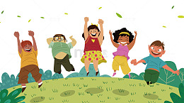 绿色卡通春游记宣传单