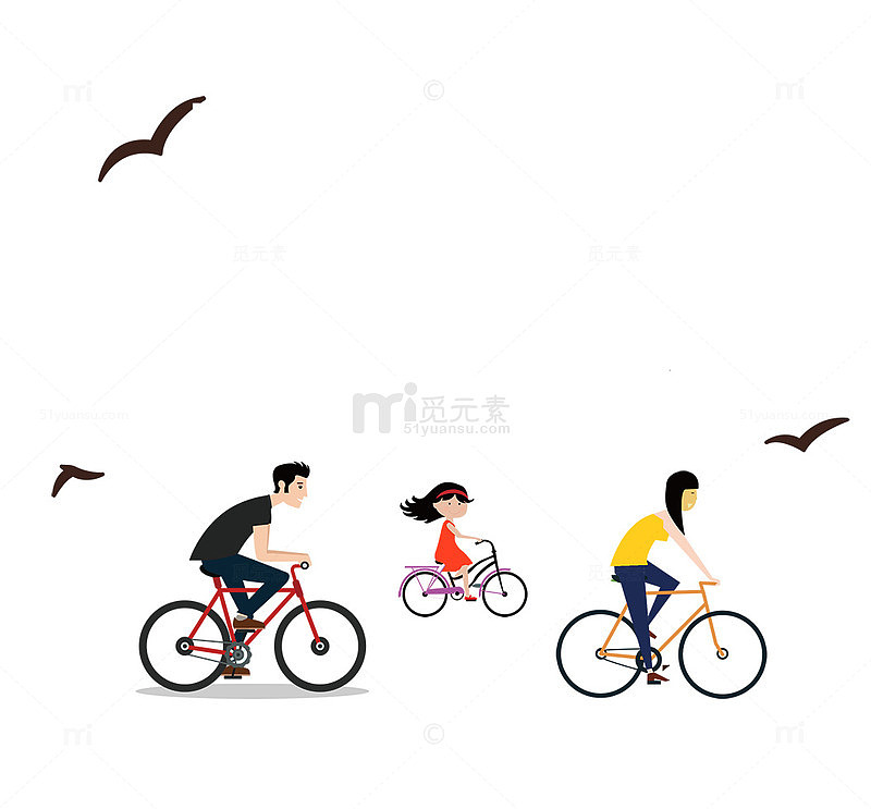 春季春游踏青主题卡通