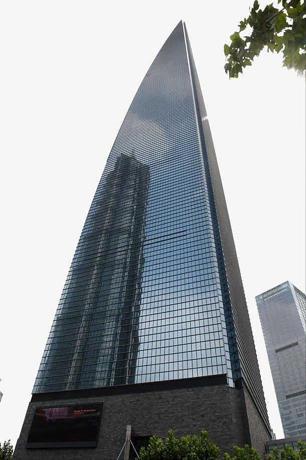 立体建筑上海世界金融浦东PNG