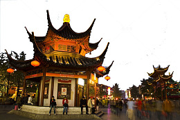 古典建筑南京秦淮河亭子免抠