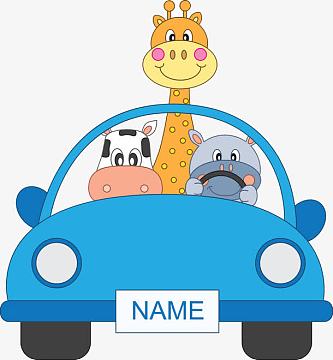 动物卡通开车素材_动物卡通开车图片元素-觅元素