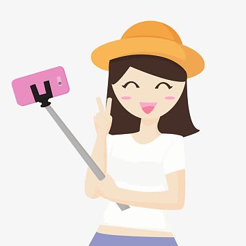 png手绘比耶自拍插画(2225x2273)png吃爆米花的女孩(1721x2581)aipng