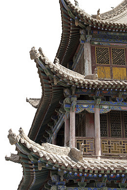 复古中国风旅游塞外免抠图