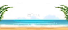 夏天海边旅游海报