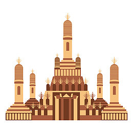 泰国黎明寺建筑旅游景点png元素