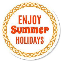 白色圆形旅游标签