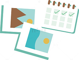 留学旅行创意旅游计划表图标矢量