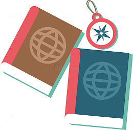 留学旅行用品创意图标矢量素材