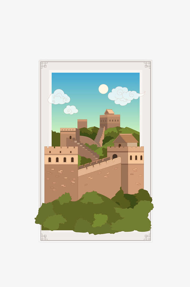 中国的长城png素材免费下载_觅元素