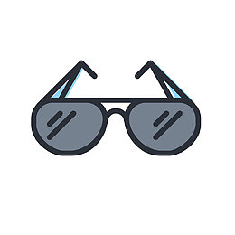 户外旅游度假矢量图标