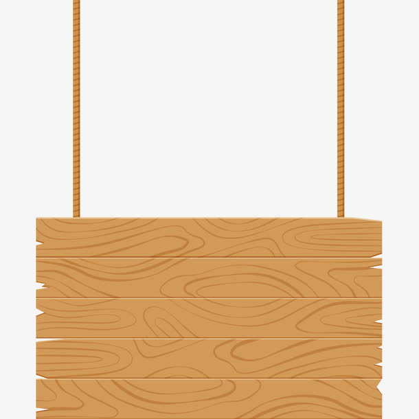 手绘木板吊牌矢量素材