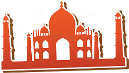 印度泰姬陵景点贴纸