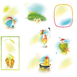 椰棕树叶饮料拖鞋旅游促销用途