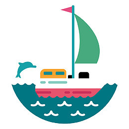 夏天海边出海旅游