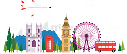 英国伦敦旅游横幅