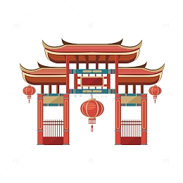 灰色屋顶建筑元素