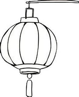 简笔画 黑色  灯笼