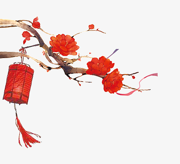 春节中国风手绘灯笼png免抠图