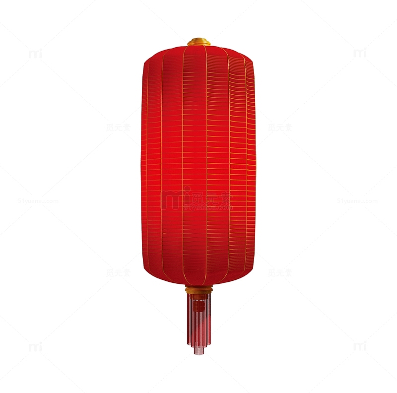简单优雅的大红灯笼