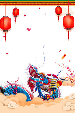 中国风创意灯笼背景