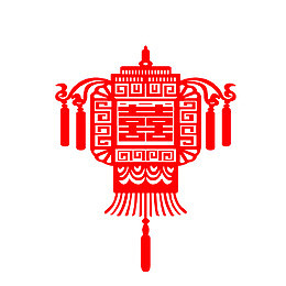 春节喜字灯笼挂件款式素材