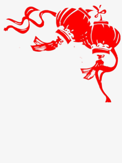 灯笼剪影免抠素材免费下载_觅元素51yuansu.com