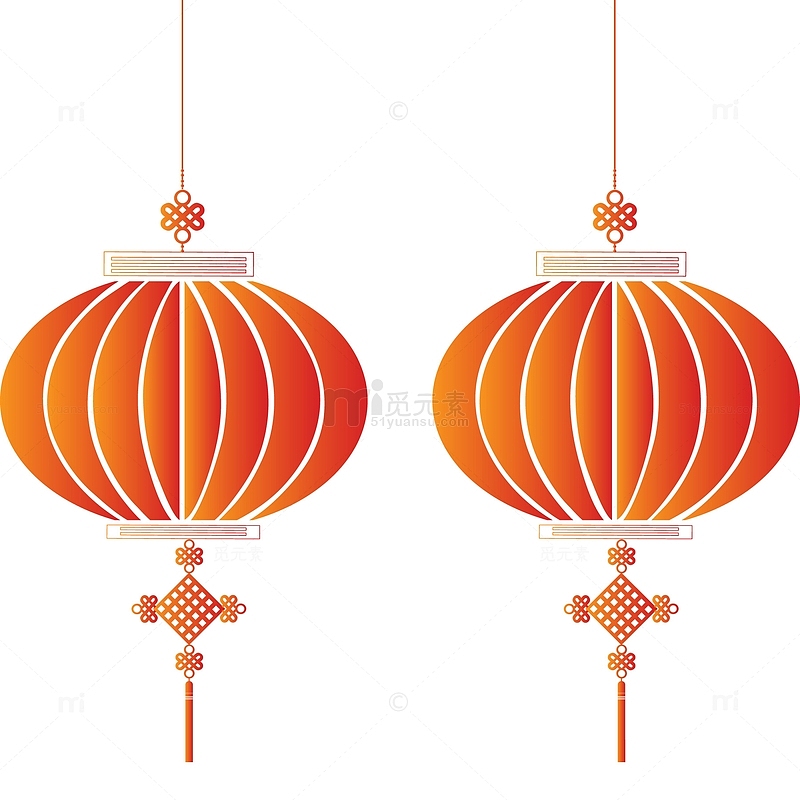 元宵节装饰中国风灯笼