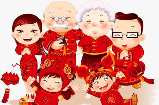 png卡通幸福的一家人(2036x1716)png百福图(650x757)psdpng过年不